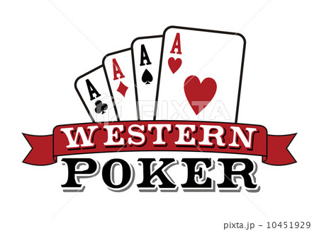 Four aces on white. Poker icon 10451929