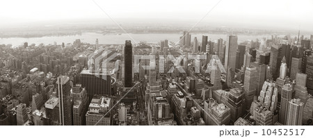 New York City Manhattan skyline aerial view panorama 10452517