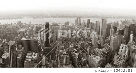 New York City Manhattan skyline aerial view panorama New York City Manhattan skyline aerial view panorama 10452581