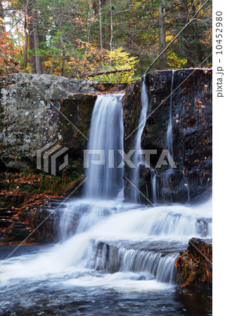 Autumn Waterfall in mountain Autumn Waterfall in mountain 10452980