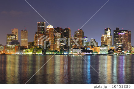 Boston downtown at dusk Boston downtown at dusk 10453889