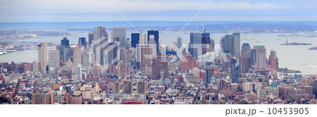New York City Manhattan downtown skyscrapers panorama New York City Manhattan downtown skyscrapers panorama 10453905