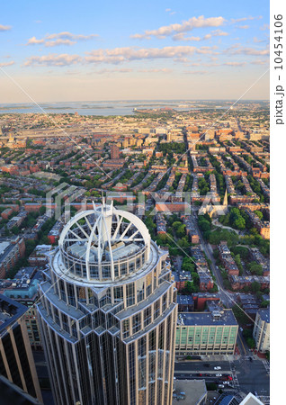 Boston street aerial view 10454106