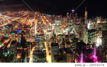 Chicago Night view panorama Chicago Night view panorama 10454279