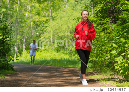 healthy young female athlete running healthy young female athlete running 10454937