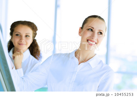 businessmen discussing a joint task businessmen discussing a joint task 10455253