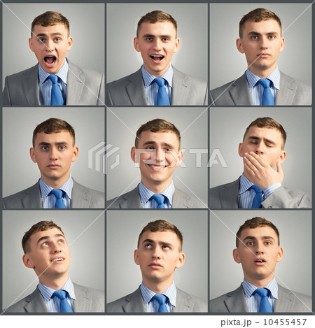 Collage of different photos of the young man Collage of different photos of the young man 10455457