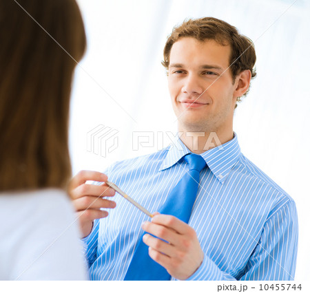 Young businessman doing interviews Young businessman doing interviews 10455744