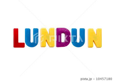 Letter magnets LUNDUN isolated on white Letter magnets LUNDUN isolated on white 10457180
