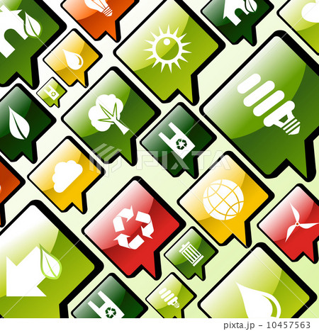 Green environment apps icons background Green environment apps icons background 10457563