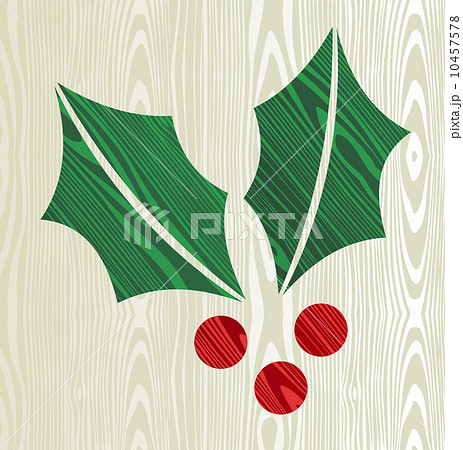 Christmas wooden mistletoe silhouette Christmas wooden mistletoe silhouette 10457578