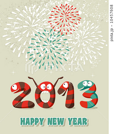 Cartoon Happy New Year confetti Cartoon Happy New Year confetti 10457608