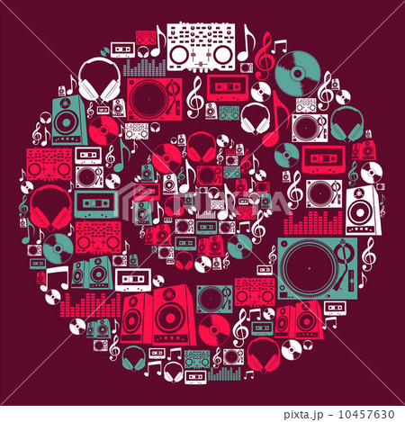 Dj Music icons disc 10457630