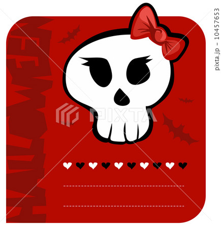 Halloween Skull girl greeting card 10457653