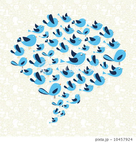 Twitting social birds campaign 10457924