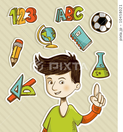 Back to School cartoon kid 10458021