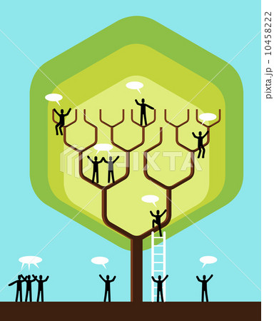 Social media networks business tree Social media networks business tree 10458222