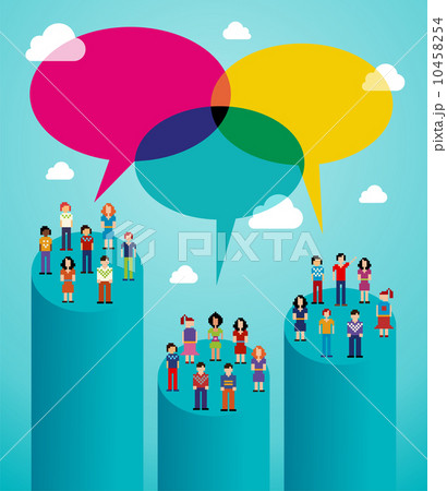 Social network people global viral communication 10458254