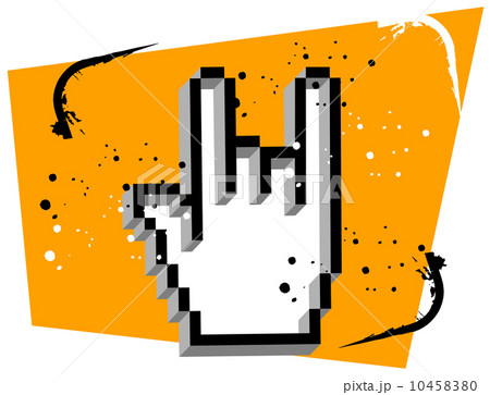 Hand Cursor Metal Music 10458380