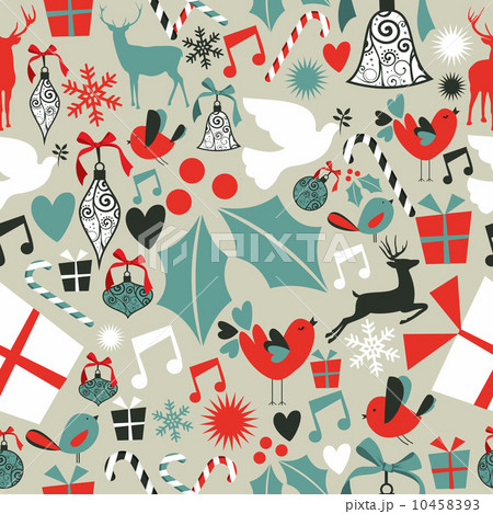 Christmas icons seamless pattern 10458393