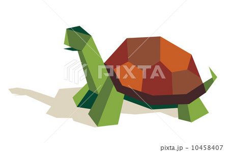 Single origami tortoise 10458407