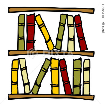 Shelves with books. 10458681