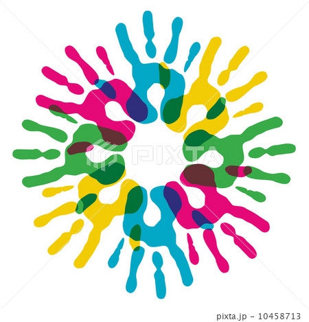 Multicolor diversity hands circle Multicolor diversity hands circle 10458713