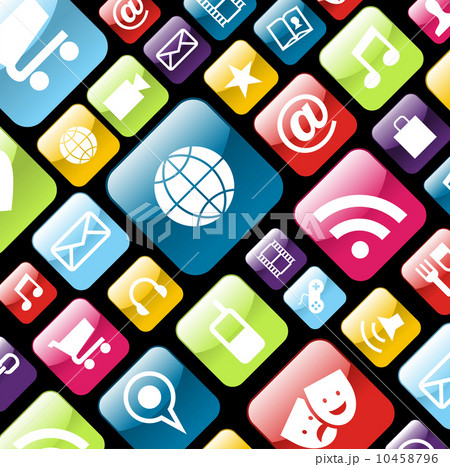 Mobile phone app icon background 10458796