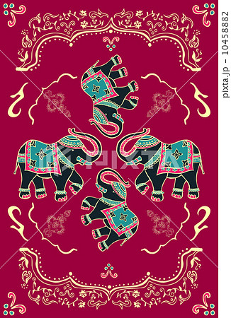 Festive typical indian elephant 10458882