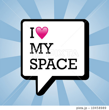 I love My space background illustration 10458989