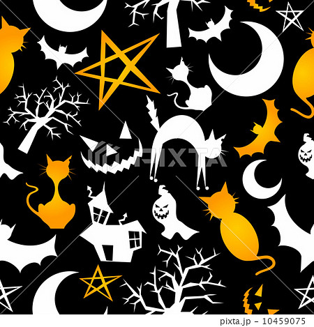 Funny halloween characters seamless pattern 10459075