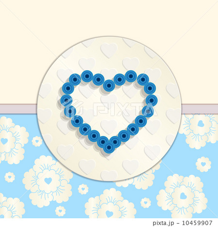 Valentine. Paper Blue Heart. Greetings Card Valentine. Paper Blue Heart. Greetings Card 10459907