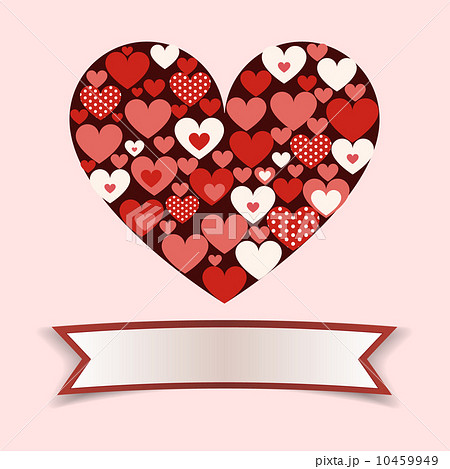 Abstract Heart with empty Banner Abstract Heart with empty Banner 10459949