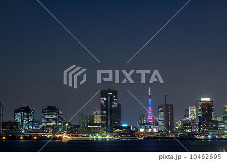 星条旗色にライトアップする東京タワー オバマ米大統領来日 星条旗色にライトアップする東京タワー オバマ米大統領来日 10462695