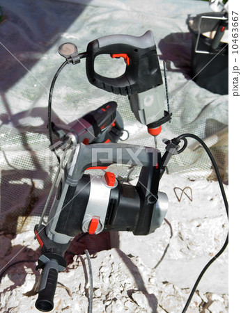 Hammer drills in concrete brick Hammer drills in concrete brick 10463667
