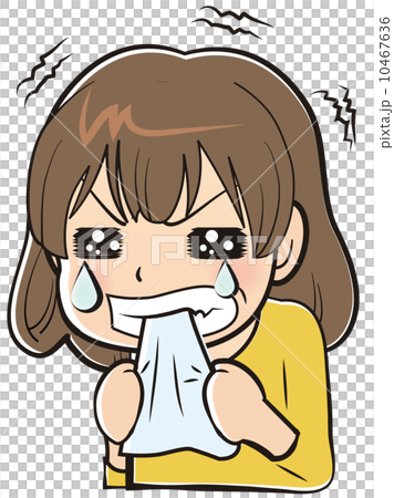悔しがる女性 10467636