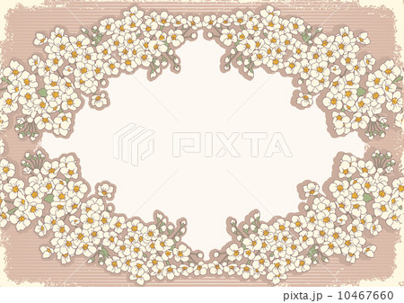 Vintage floral background with decor frame for text 10467660