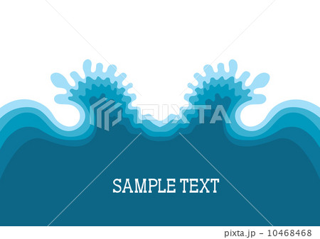 Symbol of Waves.Sea landscape background for text Symbol of Waves.Sea landscape background for text 10468468