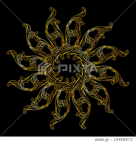 Golden floral pattern Golden floral pattern 10468972
