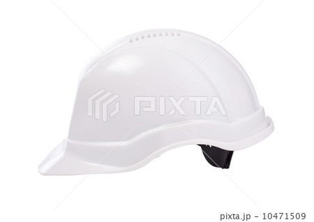 Plastic safety helmet on white background 10471509
