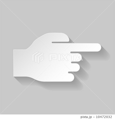 Hand pointing to the right 10472032