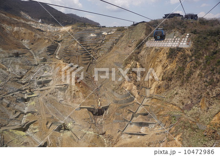 ロープウェイと大湧谷 ロープウェイと大湧谷 10472986