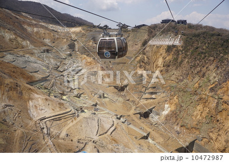 ロープウェイと大湧谷 10472987