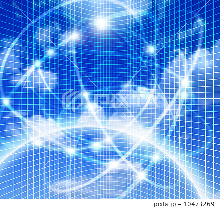 地球とインターネット網／背景 10473269