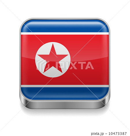 Metal icon of North Korea Metal icon of North Korea 10473387