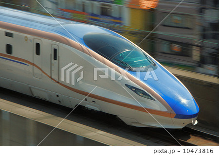 上越・北陸新幹線E7系の先頭アップ撮影 10473816