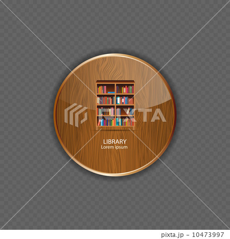 Library wood application icons vector illustration 10473997