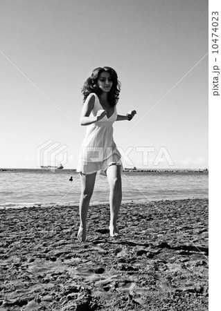 Woman on beach 10474023