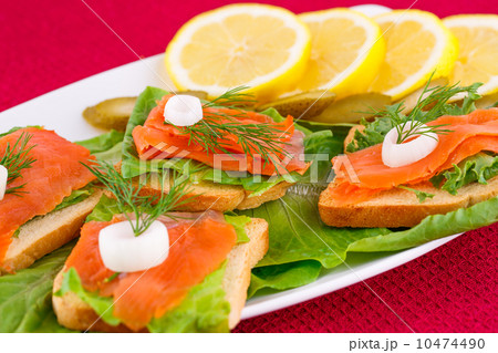 Salmon sandwiches Salmon sandwiches 10474490