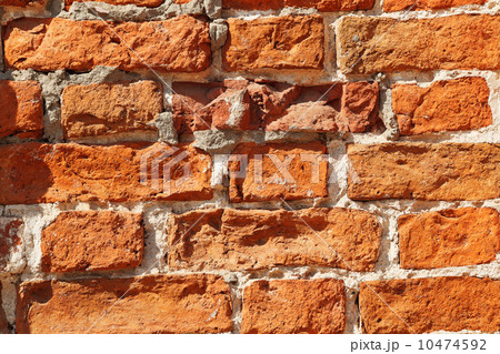 texture of old red brick wall 10474592
